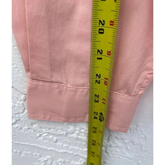 Hook and Tackle Mens Long Sleeve Button Up Fish Embroidered Vented Shirts Pink L - Picture 6 of 14